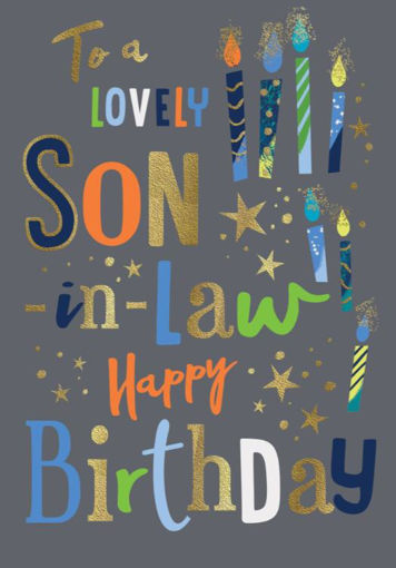 Picture of TO A LOVELY SON IN LAW BIRTHDAY CARD